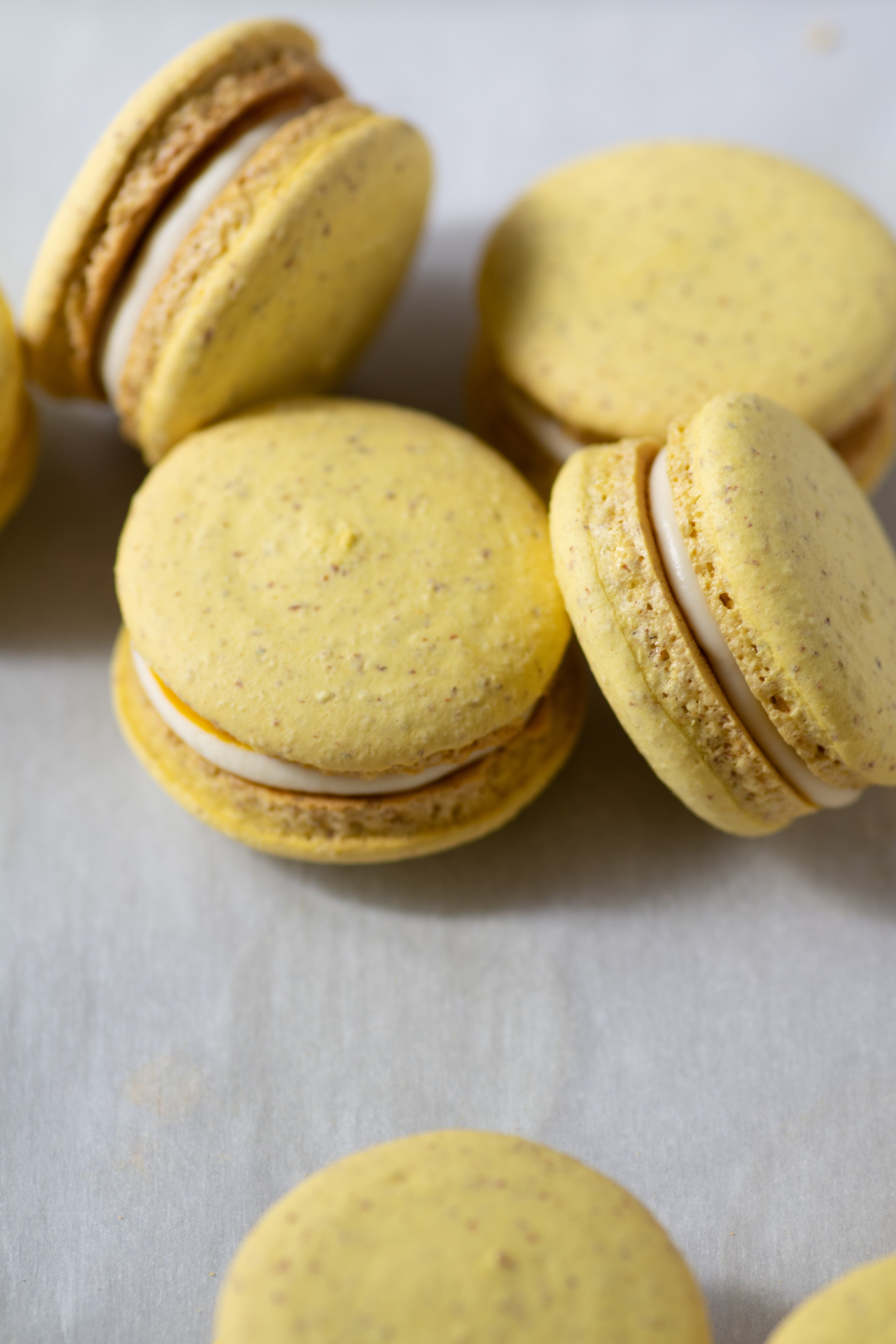 Mango Macarons