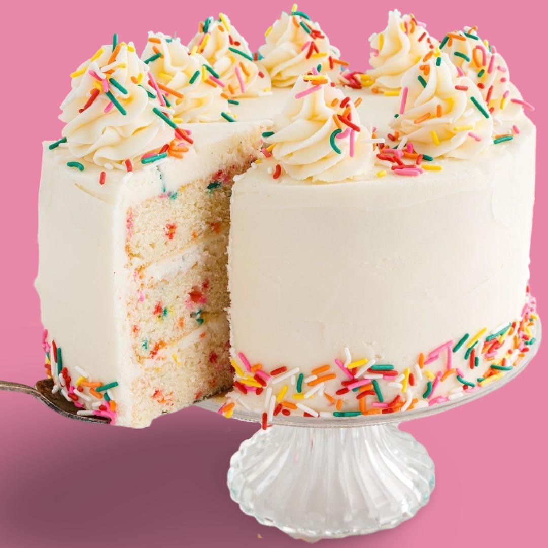 Vanilla Sprinkle Party Cake