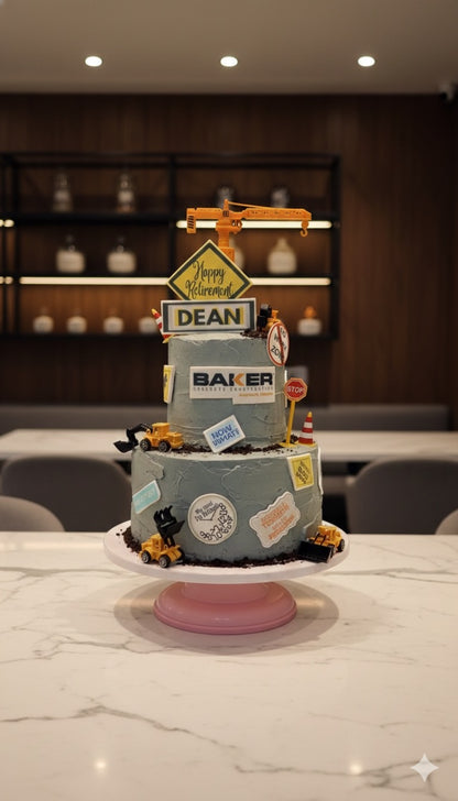 Happy Retirement Customized Cake