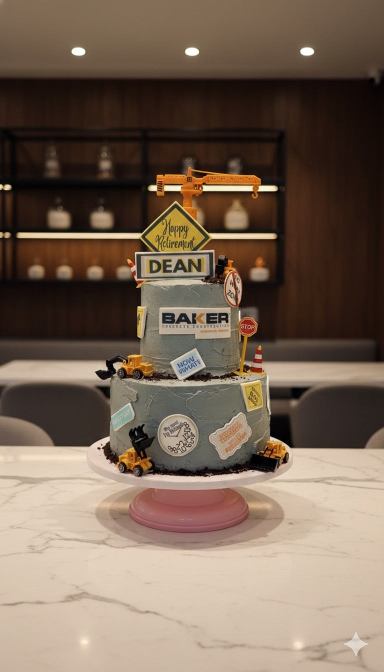 Happy Retirement Customized Cake